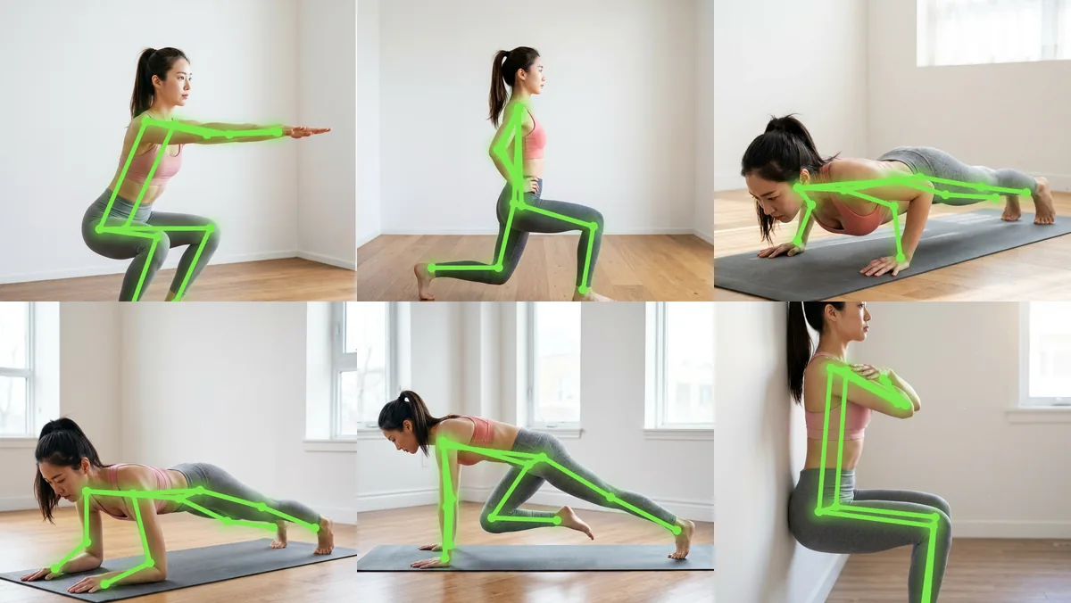 Fit Play एक्सरसाइज़ गाइड - AI द्वारा गिनी जाने वाली 10 बॉडीवेट एक्सरसाइज़