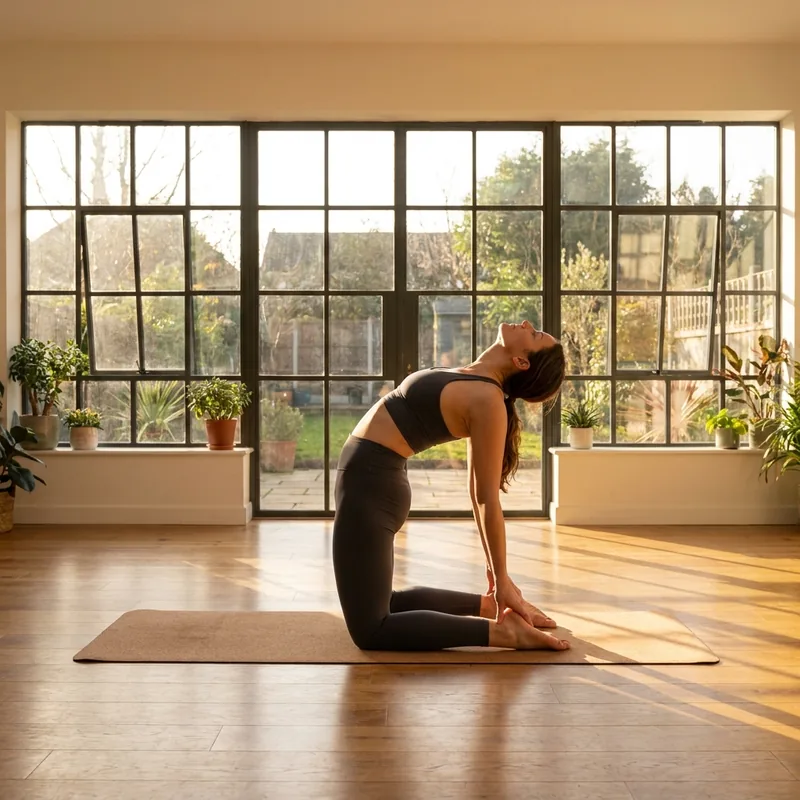 Squelette des articulations reconnu par Yoga Play : Le chameau