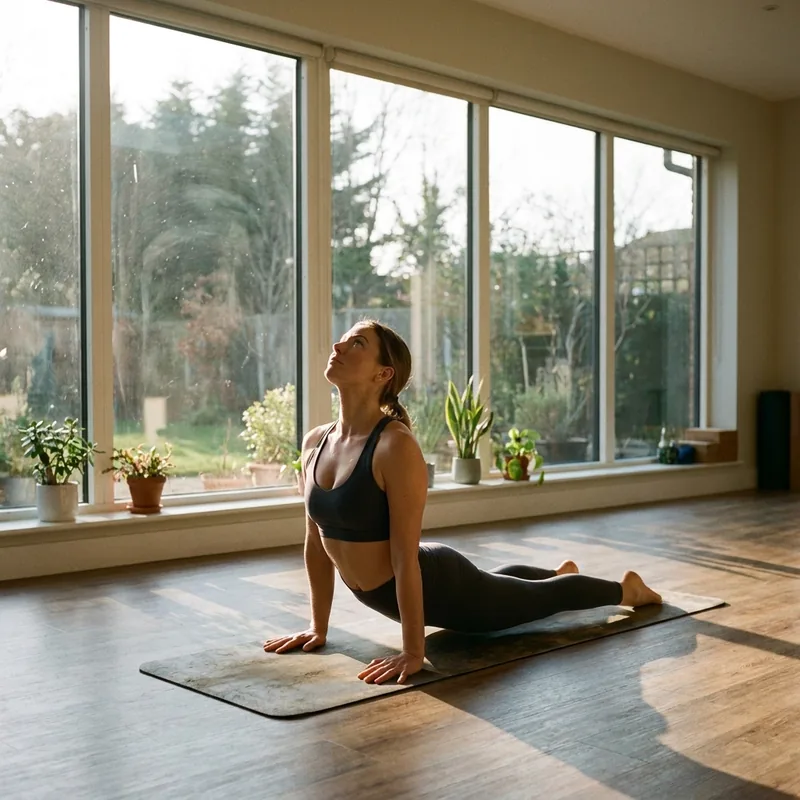 Von Yoga Play erkanntes Gelenkskelett: Heraufschauender Hund